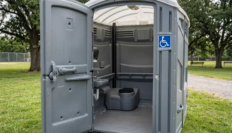 ADA-Compliant Porta Potty clean interior in Tulsa, OK