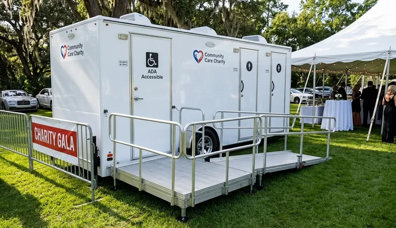 ADA Restroom Trailer delivery to site in Tulsa, OK
