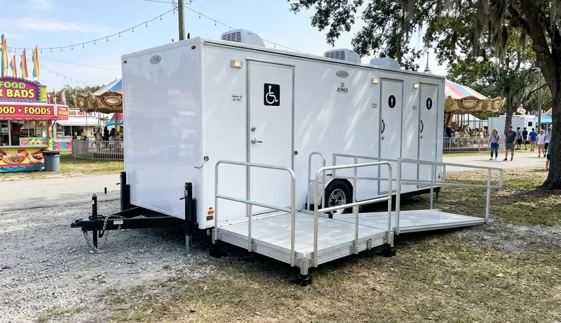 ADA Restroom Trailer clean interior in Tulsa, OK