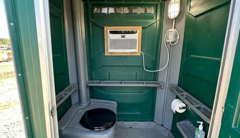 Climate-Controlled Porta Potty clean interior in Tulsa, OK