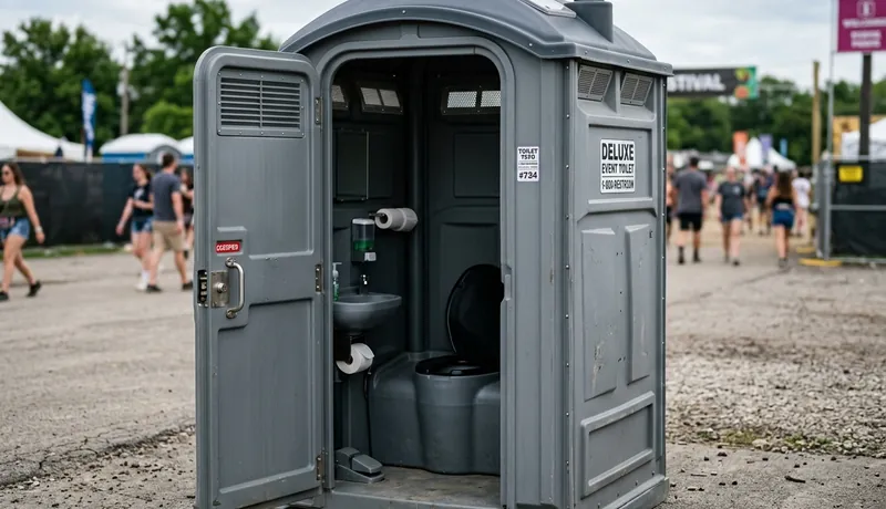 Deluxe Porta Potty (with Flushing) clean interior in Tulsa, OK