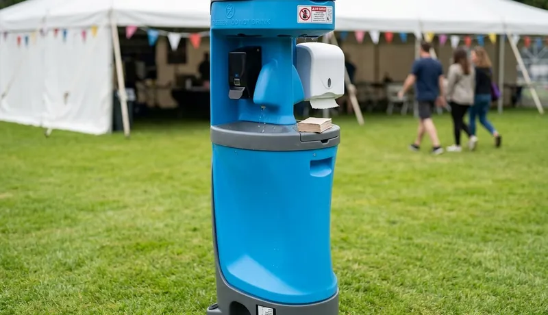 Hand washing station for construction sites in Tulsa, OK