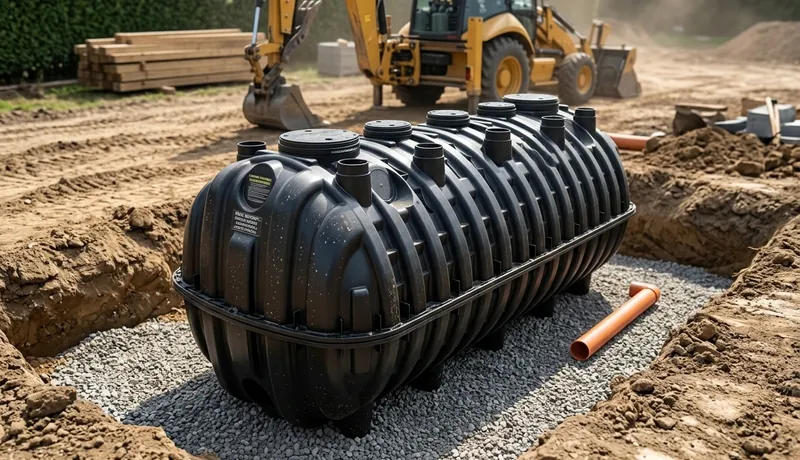 Standard Holding Tank, Construction site in North Tulsa., Tulsa, OK