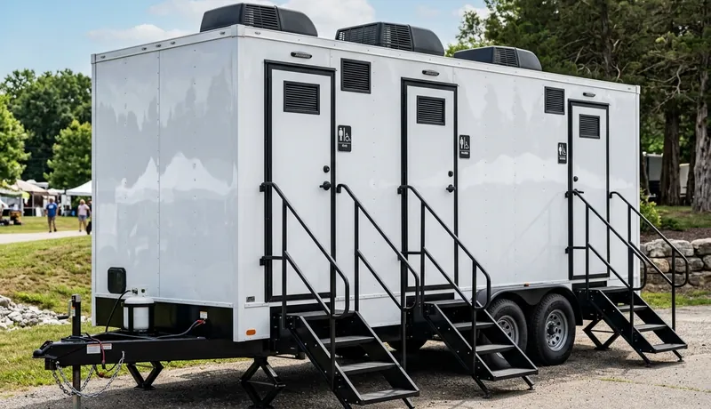 Restroom Trailer rental unit in Tulsa, OK
