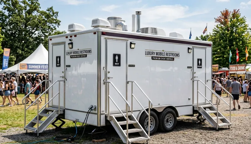Restroom trailer for large events in Tulsa, OK