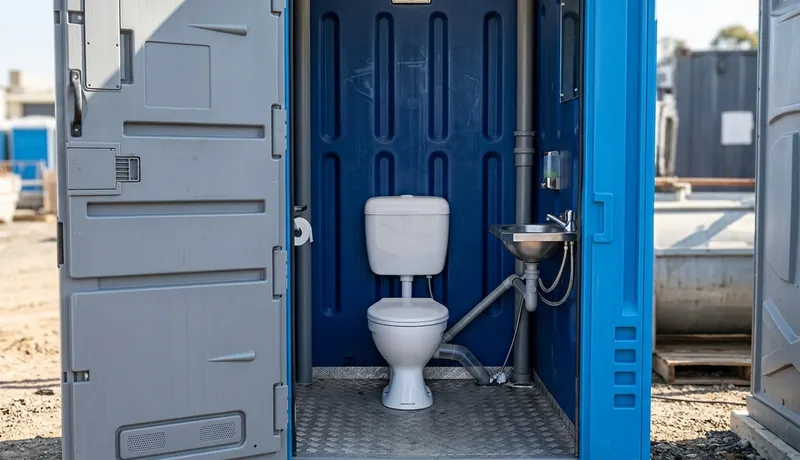 Sewer-Connected Portable Toilet construction deployment in Tulsa, OK