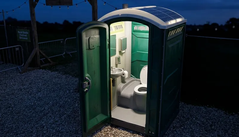 Solar-Powered Porta Potty in Tulsa, OK