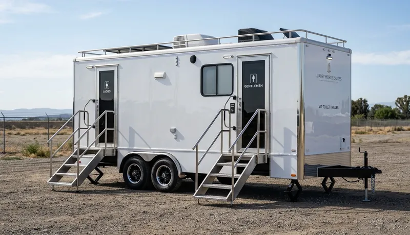 2-stall luxury restroom trailer, Film production location in Tulsa, OK, Tulsa, OK