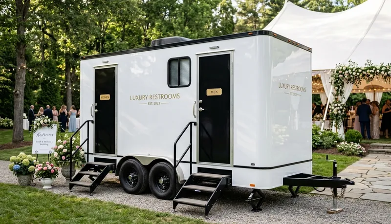 Luxury Restroom Cabin on-site placement in Tulsa, OK