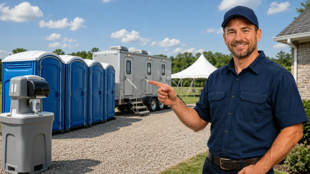 Wedding Restroom Package delivery to site in Tulsa, OK